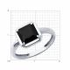 Серебряное кольцо Diamant 94-310-01915-1 с ониксом