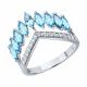 Серебряное кольцо Diamant 94-310-02199-1 с фианитом и Лондон топазом