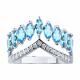 Серебряное кольцо Diamant 94-310-02199-1 с фианитом и Лондон топазом