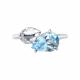 Серебряное кольцо Diamant 94-310-02688-1 с топазом