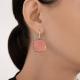 Серебряные серьги Diamant с ситаллом цвета Морганит 94-320-02313-1