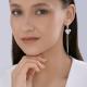 Серебряные серьги-трансформеры Diamant с гематитом 94-321-00077-1