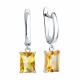 Серебряные серьги Diamant 94-321-00395-1 с цитрином