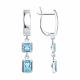 Серебряные серьги Diamant 94-321-01769-1 с топазом