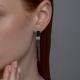 Серебряные серьги Diamant 94-321-02084-1 с фианитом и агатом