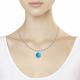 Серебряная подвеска Diamant 94-330-00383-1 с бирюзой