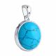 Серебряная подвеска Diamant 94-330-00383-1 с бирюзой