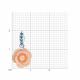 Серебряная подвеска Diamant 94-330-01734-1 с фианитом и перламутром
