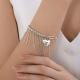 Серебряный браслет Diamant с гематитом 94-350-00077-1