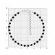 Серебряный браслет Diamant 94-350-00109-1 с шпинелью