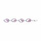 Серебряный браслет Diamant 94-350-00557-3 с фианитом и аметистом