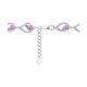 Серебряный браслет Diamant 94-350-00557-3 с фианитом и аметистом
