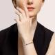 Серебряный браслет Diamant 94-350-00586-2 с фианитом и аметистом