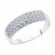Серебряное кольцо SOKOLOV 94010062-91 с фианитом