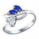 Серебряное кольцо SOKOLOV 94010227 с фианитом