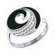 Серебряное кольцо SOKOLOV 94010406 с фианитом и эмалью
