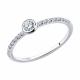 Серебряное кольцо SOKOLOV 94010629-91 с фианитом