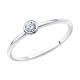 Серебряное кольцо SOKOLOV 94010630-91 с фианитом