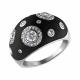 Серебряное кольцо SOKOLOV 94010882 с фианитом и эмалью