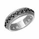 Серебряное кольцо SOKOLOV 94010898 с фианитом и эмалью
