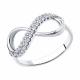 Серебряное кольцо SOKOLOV 94011255-91 с фианитом
