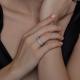 Серебряное кольцо SOKOLOV 94011270-91 с фианитом