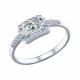 Серебряное кольцо SOKOLOV 94011348 с фианитом