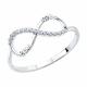 Серебряное кольцо SOKOLOV 94011436-91 с фианитом