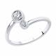 Серебряное кольцо SOKOLOV 94011463-91 с фианитом