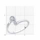 Серебряное кольцо SOKOLOV 94011463-91 с фианитом