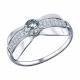 Серебряное кольцо SOKOLOV 94011470 с фианитом