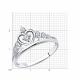 Серебряное кольцо SOKOLOV 94011483-91 с фианитом