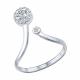 Серебряное кольцо SOKOLOV 94011538 с фианитом