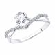 Серебряное кольцо SOKOLOV 94011750-91 с фианитом