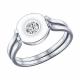 Серебряное кольцо SOKOLOV 94011830 с фианитом и эмалью