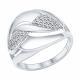 Серебряное кольцо SOKOLOV 94011894 с фианитом