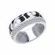 Серебряное кольцо SOKOLOV 94011995 с фианитом и эмалью