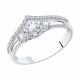 Серебряное кольцо SOKOLOV 94012011-91 с фианитом