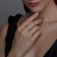 Серебряное кольцо SOKOLOV 94012051-91 с фианитом