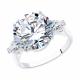 Серебряное кольцо SOKOLOV 94012076-91 с фианитом