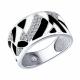 Серебряное кольцо SOKOLOV 94012192 с фианитом и эмалью