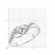 Серебряное кольцо SOKOLOV 94012201-91 с фианитом