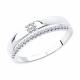 Серебряное кольцо SOKOLOV 94012213-91 с фианитом