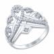 Серебряное кольцо SOKOLOV 94012242 с фианитом