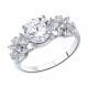 Серебряное кольцо SOKOLOV 94012395-91 с фианитом