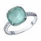 Серебряное кольцо SOKOLOV 94012433 с фианитом и кристаллом Swarovski