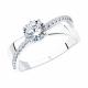 Серебряное кольцо SOKOLOV 94012676-91 с фианитом
