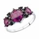 Серебряное кольцо SOKOLOV 94012712 с фианитом и кристаллом Swarovski