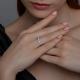 Серебряное кольцо SOKOLOV 94012743-91 с фианитом
