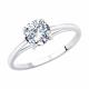 Серебряное кольцо SOKOLOV 94012845-91 с фианитом